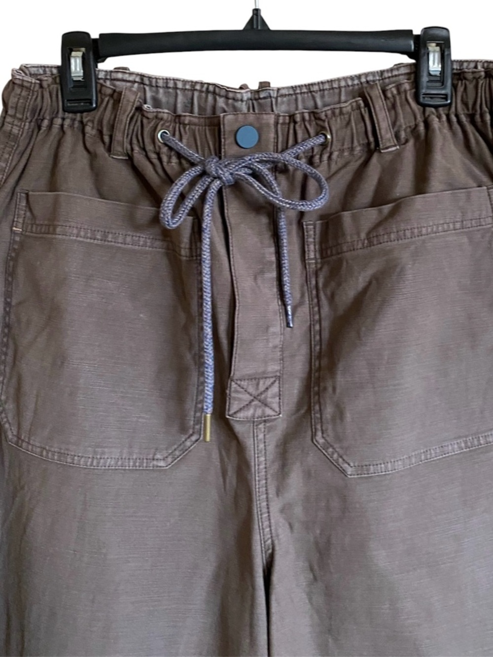 Pilcro The Pilot Wide Leg Drawstring Utility Pants - Picture 3 of 4